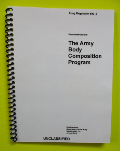 AR 600-9 Army Body Composition Program - BIG size - Click Image to Close